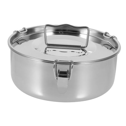 ifundom Dampfgarer Flanform Käsekuchen Wasserbad Flanform Backform Küchendampfer Flanera Pfanne Flanbehälter Mit Deckel Flan Kochgerät Pfundkuchenform De Bano Silber von ifundom