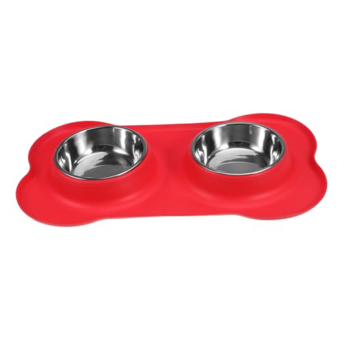 ifundom Doppelnapf Hund aus mit Rutschfestem Silikonständer Auslaufsicherer Futternapf für Futter und Wasser Teiliges Leicht zu Reinigen Geeignet für Hunde und Katzen ifundom Doppelnapf Hund aus mit Rutschfestem Silikonständer Auslaufsicherer Futternapf für Futter und Wasser Teiliges Leicht zu Reinigen Geeignet für Hunde und Katzen von ifundom