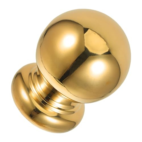 ifundom Edelstahl Pfostenkappe mit Dekorativer Kugel Rostfrei Langlebig Vielseitig Einsetzbar für Gartenzaun Treppengeländer und Torpfosten Einfache Anbringung Goldfarben von ifundom