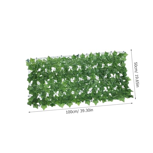 ifundom Faux Leaf Trellis Sichtschutzzaun Künstliche Hecke Wetterfest UV Beständig Balkon Gartenzaun Langlebige Grüne Pflanzenwand Dekoration Terrasse Sichtschutz von ifundom