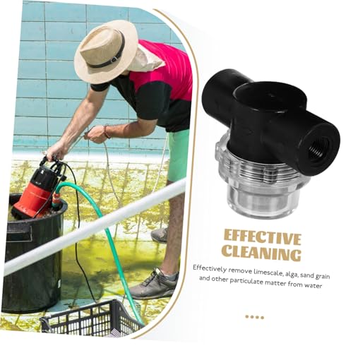 ifundom Feiner Maschenfilter Wasserpumpenfilter Innengewinde Gartenschlauchfilter mit Langlebigem Silt Sieb für Teichpumpe Springbrunnen und Schmutzwasserpumpe von ifundom