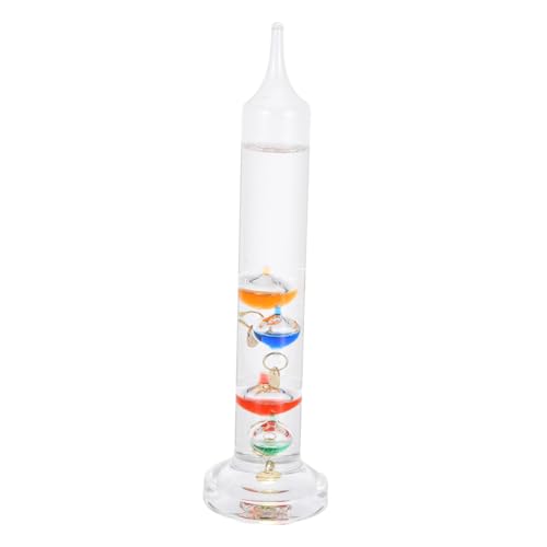 ifundom Galileo Thermometer mit Farbigen Schwebenden Kugeln Präzises Glas-thermometer für Indoor-dekoration Wissenschafts Lehrergeschenk zu Mutter Vatertag von ifundom