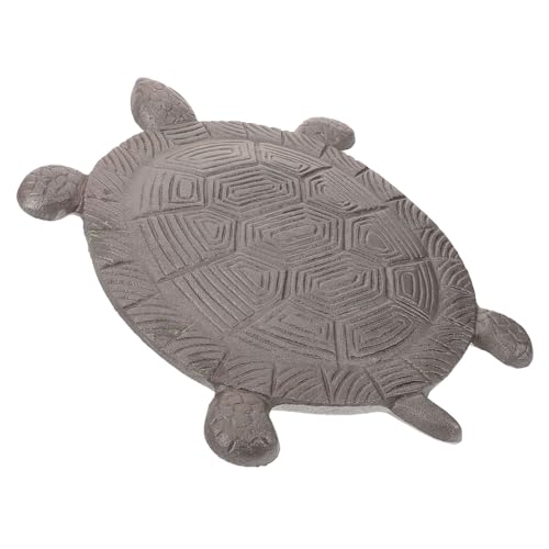 ifundom Garten Trittstein Schildkröte Gusseisen Dekorativer Fußtritt für Garten und Terrasse Kunsthandwerk mit Feiner Oberflächenbehandlung und Einzigartiger Textur von ifundom