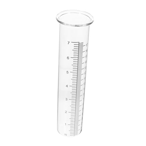 ifundom Glas regenmesser Ersatzrohr aus Borosilikatglas Langlebiges Transparentes Messröhrchen mit Klarer Skalierung Wetterbeständig für Garten Grünflächen und Outdoor von ifundom