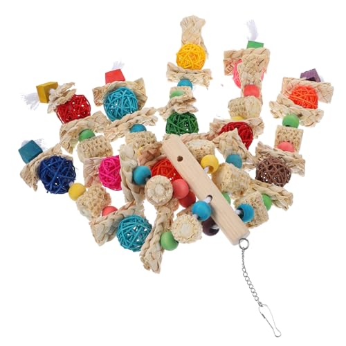 ifundom Großes Holz Vogel kauspielzeug für Wellensittiche und Papageien Langlebiger Rattan Ball Schaukelspielzeug Bissfestes Praktisches Vogelkäfig zubehör für Verschiedene Vogelarten ifundom Großes Holz Vogel kauspielzeug für Wellensittiche und Papageien Langlebiger Rattan Ball Schaukelspielzeug Bissfestes Praktisches Vogelkäfig zubehör für Verschiedene Vogelarten von ifundom