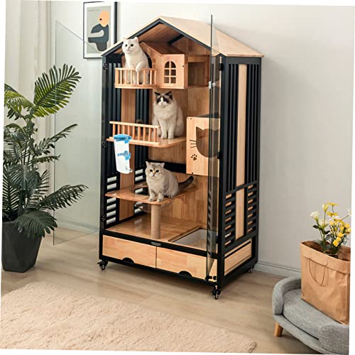 ifundom Hängender Haustier Wasserspender für Kleine Hunde Katzen Kaninchen Auslaufsicherer Trinkflasche mit Stabilem Haken Einfach zu Reinigen für Käfige und Reisen Blau von ifundom