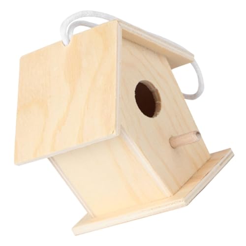 ifundom Hängendes Vogelhaus aus Holz DIY Mini Vogelhaus für Kreative Deko Geeignet für Garten und Zuhause Handgefertigtes für Natürliches Material für Graffiti und Bastelprojekte ifundom Hängendes Vogelhaus aus Holz DIY Mini Vogelhaus für Kreative Deko Geeignet für Garten und Zuhause Handgefertigtes für Natürliches Material für Graffiti und Bastelprojekte von ifundom