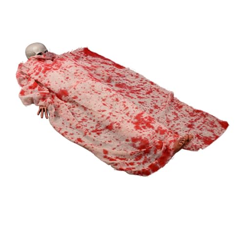 ifundom Halloween Soundaktivierte Deko Leiche mit Blutfleckiger Stoffbespannung Langlebige Outdoor Requisite für Gruselige Halloween-Partys und Spukhaus-Dekoration ifundom Halloween Soundaktivierte Deko Leiche mit Blutfleckiger Stoffbespannung Langlebige Outdoor Requisite für Gruselige Halloween-Partys und Spukhaus-Dekoration von ifundom