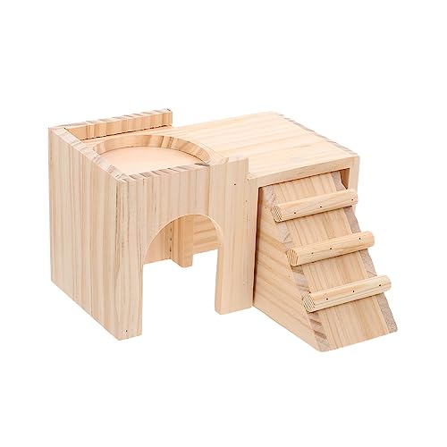 ifundom Hamster Holzhaus mit Leiter Langlebiges Beißsicheres Kleintierversteck aus Natürlichem Spielhaus und Schlafplatz für Hamster Chinchilla und Kleine Haustiere Haustierzubehör ifundom Hamster Holzhaus mit Leiter Langlebiges Beißsicheres Kleintierversteck aus Natürlichem Spielhaus und Schlafplatz für Hamster Chinchilla und Kleine Haustiere Haustierzubehör von ifundom