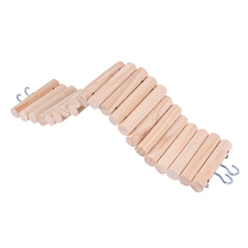ifundom Hamster Kletterleiter Holz mit Haken Hängende Kleine Vogelbrücke Natürliches Kauspielzeug Balance Übung für Mäuse Ratten und Kleine Haustiere ifundom Hamster Kletterleiter Holz mit Haken Hängende Kleine Vogelbrücke Natürliches Kauspielzeug Balance Übung für Mäuse Ratten und Kleine Haustiere von ifundom