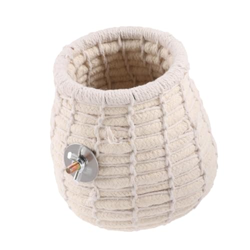 ifundom Handgewebtes Warmes Vogelnest mit Schraube und Baumwollseil Kleines Leichtes Winter Schlafbett für Papageien Wellensittiche und Kleine Haustiere als Käfigzubehör und Schutz vor ifundom Handgewebtes Warmes Vogelnest mit Schraube und Baumwollseil Kleines Leichtes Winter Schlafbett für Papageien Wellensittiche und Kleine Haustiere als Käfigzubehör und Schutz vor von ifundom