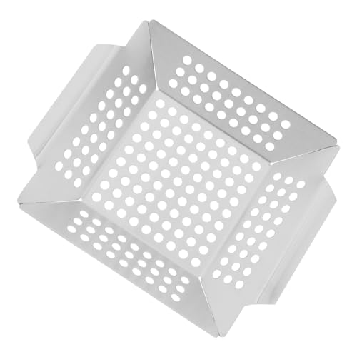 ifundom Hohlbackform Grillzubehör Grillpfanne Bbq Grillzubehör Quadratischer Korb Gemüsegrillkorb Kochzubehör 430 Silber ifundom Hohlbackform Grillzubehör Grillpfanne Bbq Grillzubehör Quadratischer Korb Gemüsegrillkorb Kochzubehör 430 Silber von ifundom
