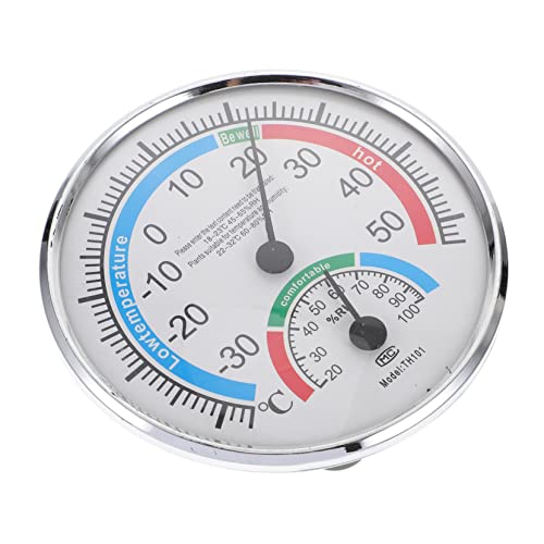 ifundom Hygrothermograph Thermometer für Präzise Temperatur und Feuchtigkeitsmessung im Freien für Sauna Gewächshaus und Garten Hochgenau Einfach zu Bedienen Langlebig und von ifundom