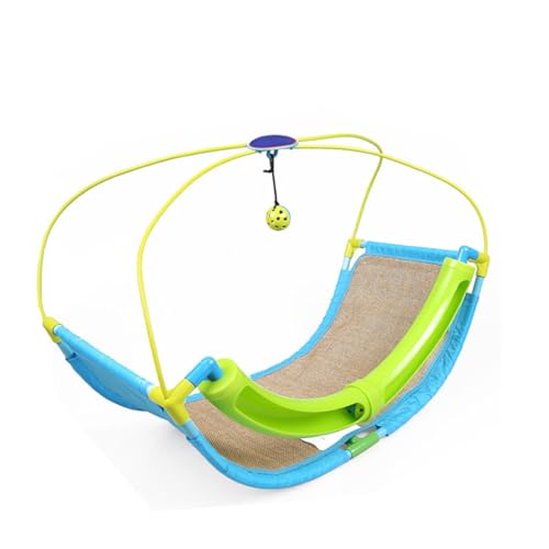 ifundom Katzenhängematte mit Glockenspiel Wackelball Faltbares Katzenbett als Gemütliche Kuschelhängematte für Katzen und Kleine Hunde Vielseitig Einsetzbar an Fenster Tür Treppe von ifundom