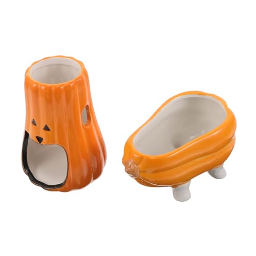 ifundom Keramik Kürbis Wasserflaschenhalter und Futternapf für Kleine Haustiere Stabiles Design Duale Funktion als Trinkflaschenständer und Versteck Geeignet für Hamster Meerschweinchen ifundom Keramik Kürbis Wasserflaschenhalter und Futternapf für Kleine Haustiere Stabiles Design Duale Funktion als Trinkflaschenständer und Versteck Geeignet für Hamster Meerschweinchen von ifundom