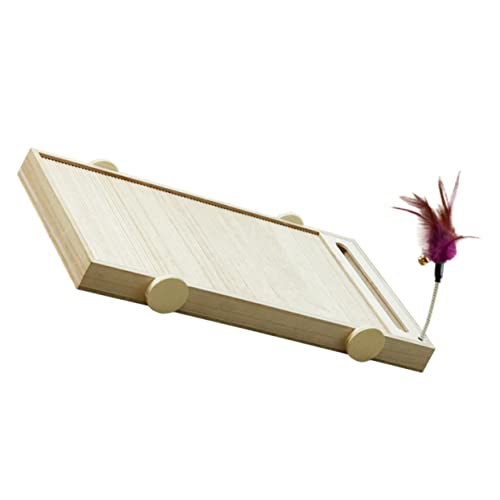 ifundom Kratzbrett Katze aus Massivem Holz Kratzfest Langlebig mit Kreativem Multifunktional Schützt Möbel und Sofa Kleines Modell um Katzenkrallen zu Pflegen und Abzubauen ifundom Kratzbrett Katze aus Massivem Holz Kratzfest Langlebig mit Kreativem Multifunktional Schützt Möbel und Sofa Kleines Modell um Katzenkrallen zu Pflegen und Abzubauen von ifundom