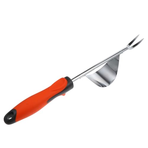 ifundom Manueller Unkrautstecher aus Edelstahl Leichter Garten Weeding Fork mit Kompakter Rostfrei Langlebig Ergonomisch für Einfaches Entfernen von Unkraut im Garten Praktisches von ifundom