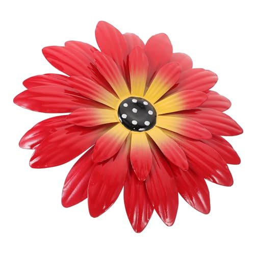 ifundom Metall Sonnenblume Wanddeko aus Eisen Rote Wandkunst für Indoor Outdoor Hängende Blüten Dekoration Wohnzimmer Schlafzimmer Garten Terrasse Büro ifundom Metall Sonnenblume Wanddeko aus Eisen Rote Wandkunst für Indoor Outdoor Hängende Blüten Dekoration Wohnzimmer Schlafzimmer Garten Terrasse Büro von ifundom