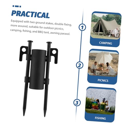 ifundom Metall Zeltstangen Halterung mit Erdankern für Outdoor Camping und Angeln Stabiles Rostfreies Fixiersystem für Markisen und Sonnenschirme ifundom Metall Zeltstangen Halterung mit Erdankern für Outdoor Camping und Angeln Stabiles Rostfreies Fixiersystem für Markisen und Sonnenschirme von ifundom