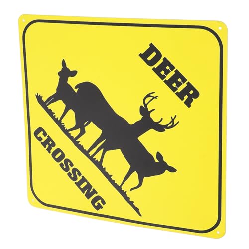 ifundom Metall dekoschild Rustikal Wetterfest Langlebig für Außenbereich Schuppen und Vorgarten Einfache Befestigung Dekoratives Wildtier schild für Outdoor bereich von ifundom