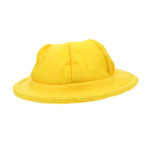 ifundom Mini Haustierhut Gelb Filz Kopfbedeckung für Kleine Tiere Wie Hamster Mäuse Chinchillas Vielseitiges Zubehör und Fotorequisite Leicht Bequem Langlebig Niedliches Haustier von ifundom