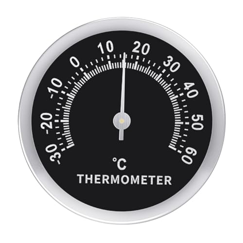 ifundom Mini Wandthermometer Digital Präzise Temperaturanzeige Innen Außen Wandmontage Schwarz Handlich Leicht für Wohnzimmer und Outdoor Temperaturüberwachung von ifundom