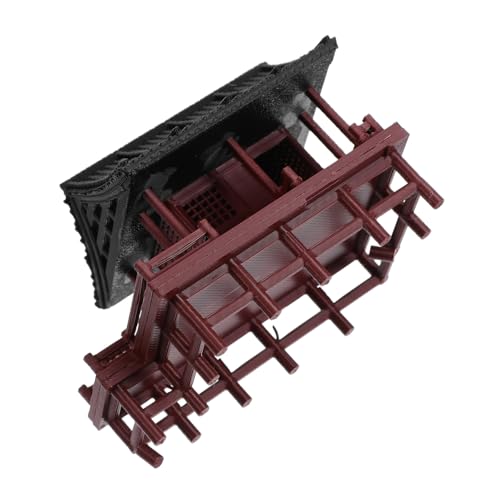 ifundom Miniatur pavillon Figur Terrarium Deko Realistische Asiatische Mikrolandschaft Kompakte Aquarium landschaftsornamente Winzige Pavillon Dekoration für Bonsai Wohn Bürogestaltung von ifundom