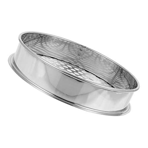 ifundom Multifunktionales Gartensieb aus Edelstahl Rundsieb mit Löchern Leichtes Langlebiges ERD und Kompostsieb für Effizientes Filtern von Erde Samen und Kräutern Praktische Gartenhilfe von ifundom