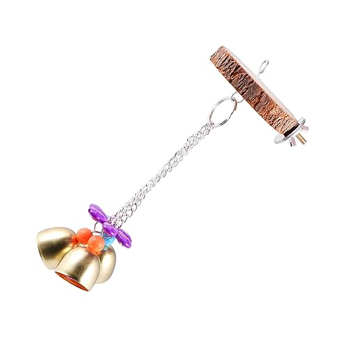 ifundom Papageien Kauspielzeug aus Holz mit Glocke Multifunktionales Vogelspielzeug als Trainings und Sitzbrett Hängend und Stehend für Wellensittiche und Sittiche Zufällige Farbe ifundom Papageien Kauspielzeug aus Holz mit Glocke Multifunktionales Vogelspielzeug als Trainings und Sitzbrett Hängend und Stehend für Wellensittiche und Sittiche Zufällige Farbe von ifundom