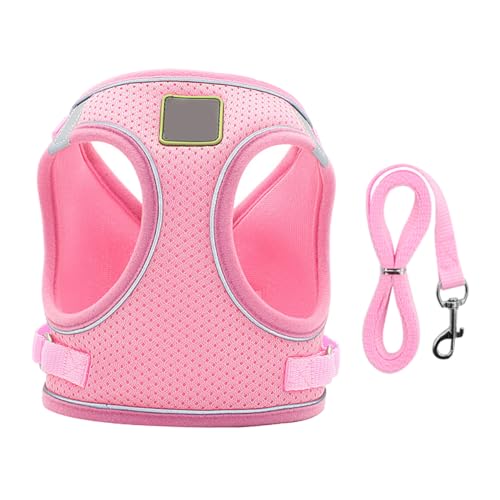 ifundom Pet Vest Harness Set mit Reflektierendem Brustgeschirr und Atmungsaktivem Hundegeschirr Leichtes Strapazierfähiges Brustgeschirr für Kleine Hunde Xs Sicher und Komfortabel für von ifundom