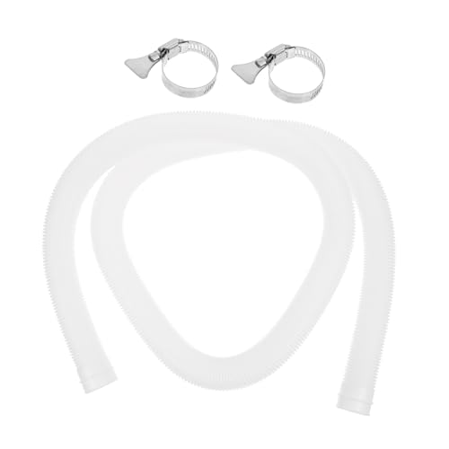 ifundom Poolschlauch Ersatz Schwimmbadpumpe Filter Schlauch mit Metallklemmen Flexibel Langlebig Kompatibel für Gph Pumpen Zubehör von ifundom