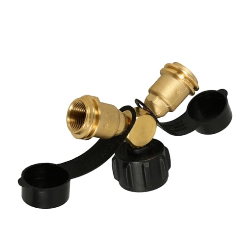 ifundom Propangas Y verteiler Adapter aus Robustem Material Verschleißfest und Dicht Einfacher Anschluss für Camping Gasgrill und Heizung Sichere Aufteilung Zwei Geräte Praktisches von ifundom