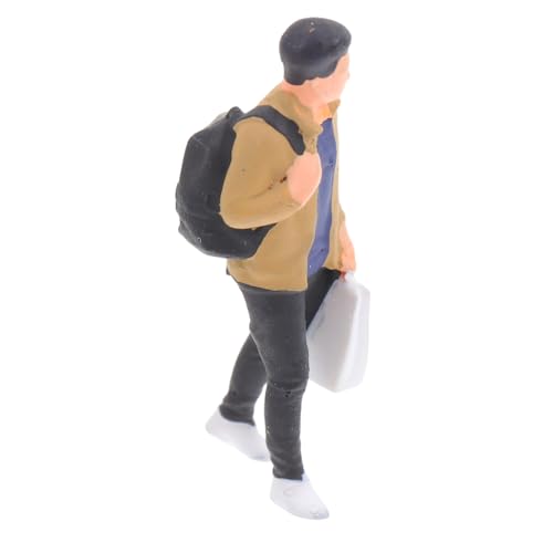 ifundom Realistische Miniatur Figur Handbemalt Resin Männchen mit Tasche Detailgetreues Sandtisch Szenenmodell Vielseitig für DIY Dioramen Puppenhaus und Landschaftsdekoration ifundom Realistische Miniatur Figur Handbemalt Resin Männchen mit Tasche Detailgetreues Sandtisch Szenenmodell Vielseitig für DIY Dioramen Puppenhaus und Landschaftsdekoration von ifundom