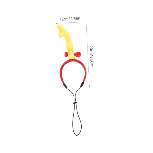 ifundom Rentiergeweih Stirnband Realistisches Geweih Stirnband Rentier Haarband Haustier Rentiergeweih Für Hunde Geweih Kopfbedeckung Gelb von ifundom