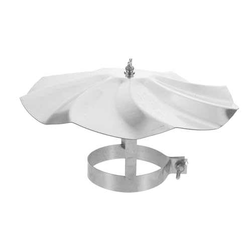 ifundom Rohrentlüftungsabdeckung Für Dachkamin Entlüftungsabdeckung Runde Kaminabdeckung Kaminschirmkappe Kaminschutz Kaminkappe Kaminabluftkappe Kaminregenkappe Silber Edelstahl von ifundom