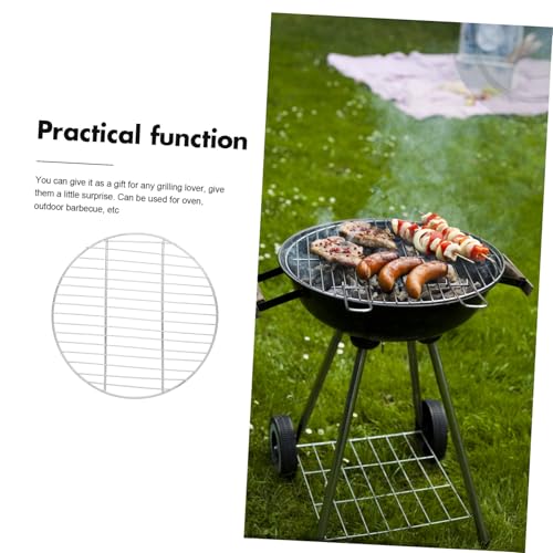 ifundom Rundes Grillnetz aus Edelstahl Hitzebeständiges Barbecue Wire Mesh für Outdoor Grill Vielseitiges Langlebiges Grillgitter Geeignet Gas Elektrogrills ifundom Rundes Grillnetz aus Edelstahl Hitzebeständiges Barbecue Wire Mesh für Outdoor Grill Vielseitiges Langlebiges Grillgitter Geeignet Gas Elektrogrills von ifundom
