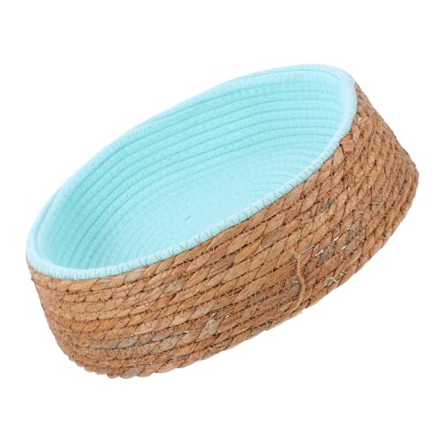 ifundom Rundes Katzenbett aus Geflochtenem Rattan Kratzfestes Hundebett für Kleine und Mittlere Haustiere Atmungsaktive Schlafmatte aus Natürlichem Material Leicht zu Reinigen für ifundom Rundes Katzenbett aus Geflochtenem Rattan Kratzfestes Hundebett für Kleine und Mittlere Haustiere Atmungsaktive Schlafmatte aus Natürlichem Material Leicht zu Reinigen für von ifundom