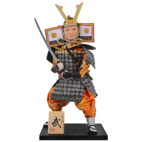 ifundom Samurai-Figur Japanische Samurai-Statue Ninja-Figur Traditionelle Kriegerpuppe Asiatische Männer Sammlerskulptur Tischdekoration Souvenirs Geschenke Heim- Und Bürodekoration von ifundom