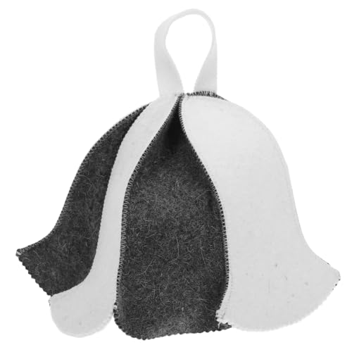 ifundom Sauna Hut Filz Wasserabsorbierende Saunamütze Bequeme Duschhaube für Zuhause Sauna Zubehör für Damen und Herren Teilige Ausführung von ifundom