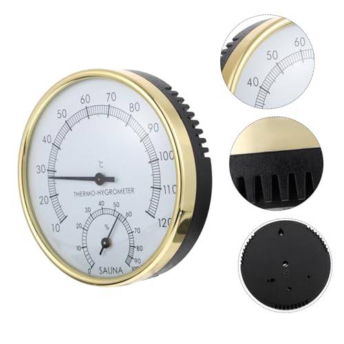 ifundom Sauna Hygrometer Thermometer Multipurpose Hygrothermograph Präzises Langlebiges Messgerät mit Klarem Display Hitzebeständig und Explosionsgeschützt Saunazubehör zur Genauen von ifundom