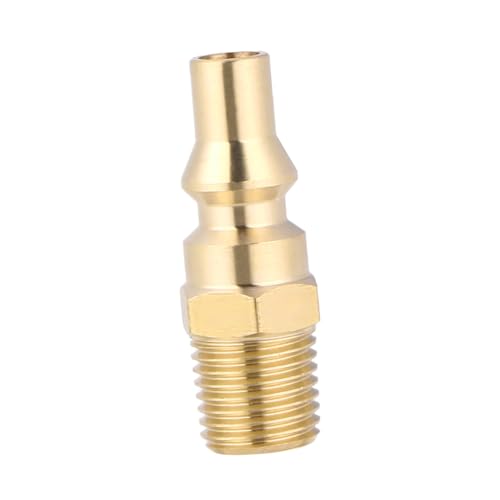 ifundom Schnellkupplungs Adapter aus Messing mit Absperrventil Langlebiger für Grill Campingkocher Laterne und Outdoor BBQ Zubehör Einfache Installation von ifundom