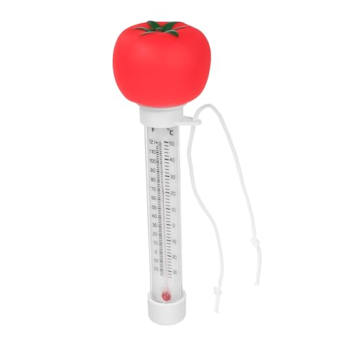 ifundom Schwimmendes Schwimmbadthermometer für Aquarien – groß, leicht ablesbar – Wassertemperaturanzeige – Teiche, Spas, (Tomate) von ifundom