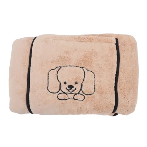 ifundom Super Absorbierendes Haustier Handtuch Dickem Korallenfleece mit Taschen Schnelltrocknend Extra und Saugfähig für Kleine Mittlere und Große Hunde von ifundom