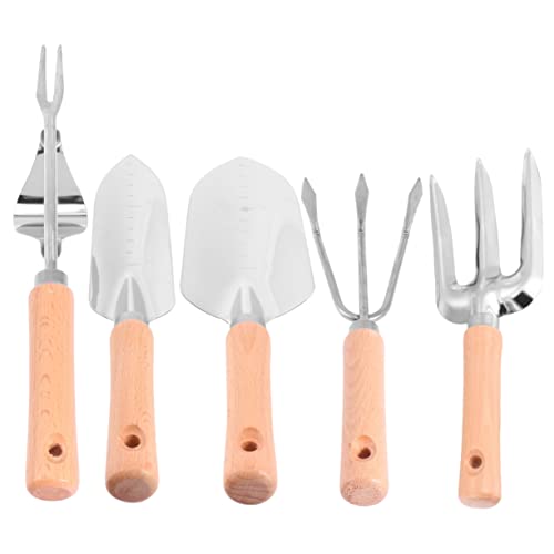 ifundom Teiliges Gartengeräte Set Rostfreiem mit Buchenholzgriff Bestehend Breiter Schaufel Schmaler Grabegabel Dreizackrechen und Unkrautstecher Langlebig und Leicht für Pflanzenpflege ifundom Teiliges Gartengeräte Set Rostfreiem mit Buchenholzgriff Bestehend Breiter Schaufel Schmaler Grabegabel Dreizackrechen und Unkrautstecher Langlebig und Leicht für Pflanzenpflege von ifundom