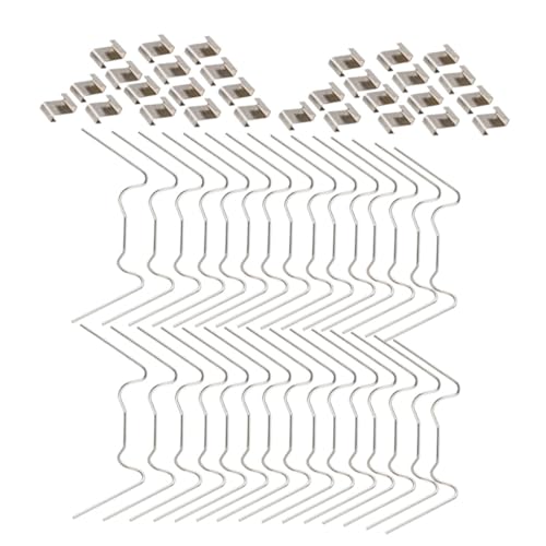 ifundom Teiliges Gewächshaus Fixierclip aus Rostfreiem Edelstahl Inklusive Z förmigen Klammern Rostbeständig Langlebig Geeignet für Glasplatten und Gartenanwendungen von ifundom