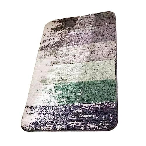 ifundom Teppich ausschöpfen Badvorleger Badteppich rutschfeste Badematte Fußmatte für die Haustür im Freien Plüsch vordere Türmatte Fußmatten Küchenteppich Polyester Grey von ifundom