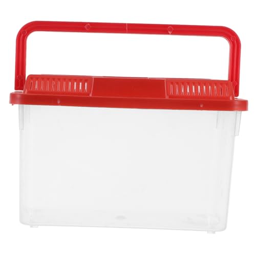 ifundom Tragbarer Transparenter Aquarienbehälter für Fische Schildkröten und Hamster Multifunktionale Transportbox aus Robustem Material für Verschiedene Haustiere mit Einfacher Handhabung von ifundom