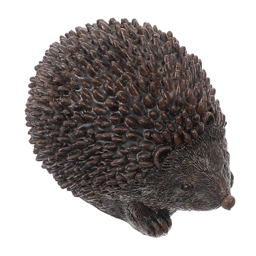 ifundom Versteckte Schlüsselaufbewahrungsbox Igel für Garten Wetterfester Schlüsselhalter Harz Dekorative Schlüsseldose für Draußen Sicheres Schlüsselversteck Gartenornament von ifundom