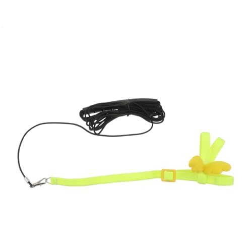 ifundom Vogelgeschirr Leine Trainingsseil für Kleine Vögel Wie Wellensittich Papagei und Nymphensittich Förmiger Flügelriemen mit Beißfestem Metallglied Sicherer Outdoor Traktionsgurt von ifundom