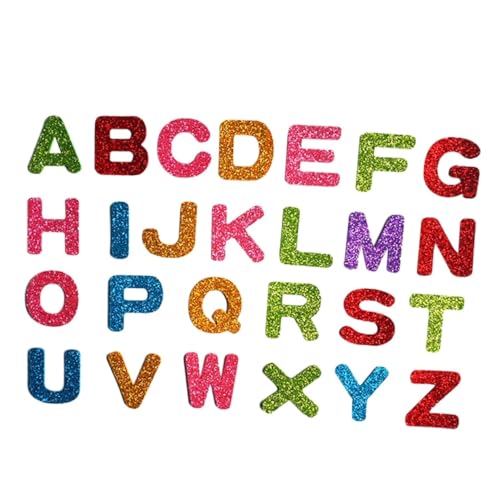 ifundom Wandaufkleber-set Mit Buchstaben 52 Stück 3d-englisches Alphabet Wandkunst Für Das Klassenzimmer Zufällige Farbe von ifundom
